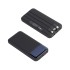 Зарядное (22.5W) устройство Grade SOFTTOUCH 10000 mAh с подсветкой логотипа, встроенными кабелями и цифровым индикатором заряда, черный
