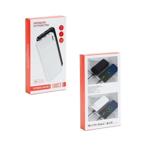 Зарядное устройство Ten 10000 mAh, белый
