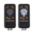 Беспроводное зарядное (22.5/15W) устройство Topfull SOFTTOUCH 10000 mAh с подсветкой лого, присосками, встроенными кабелями, с подставкой, черный