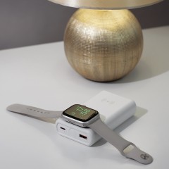 Беспроводное зарядное (22.5/15W) устройство ALL-in-1 10000 mAh, белый