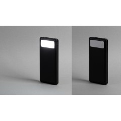 Зарядное устройство Lumos 10000 mAh с фонариком, черный, черный