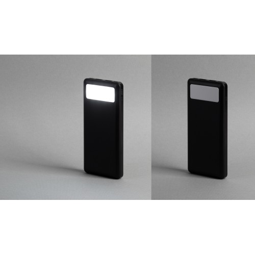 Зарядное устройство Lumos 10000 mAh с фонариком, черный, черный