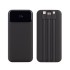 Зарядное (22.5W) устройство Top Grade SOFTTOUCH 20000 mAh с подсветкой логотипа, встроенными кабелями и цифровым индикатором заряда, черный