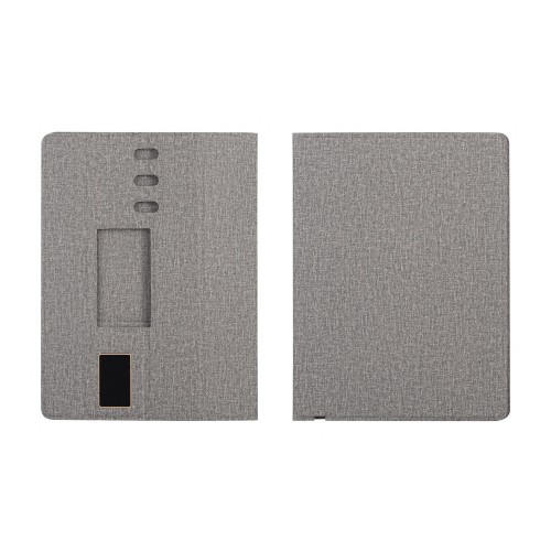Настольная складная подставка Cool Mat с беспроводным (15W) ЗУ, сенсорной подсветкой логотипа, функцией MagSafe и ковриком для мыши, серый