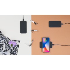 Настольное беспроводное зарядное устройство Slim SOFTTOUCH, черный