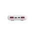 Зарядное устройство Connect 10000 mAh со встроенными Type-C/Lightning кабелями, белый с серым