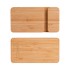 Беспроводное (10W) зарядное устройство Bamboo Power 5000 mAh с подставкой под смартфон, бамбук, бежевый