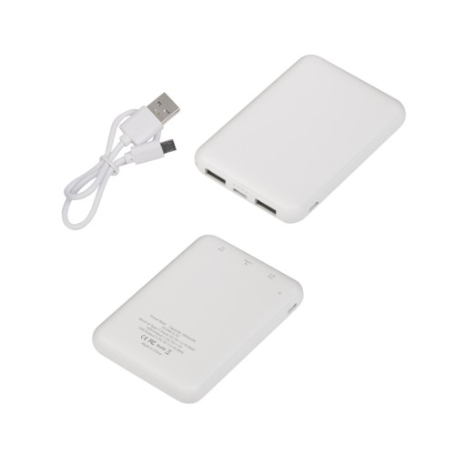 Зарядное устройство Compact, 5000 mAh, белый, белый