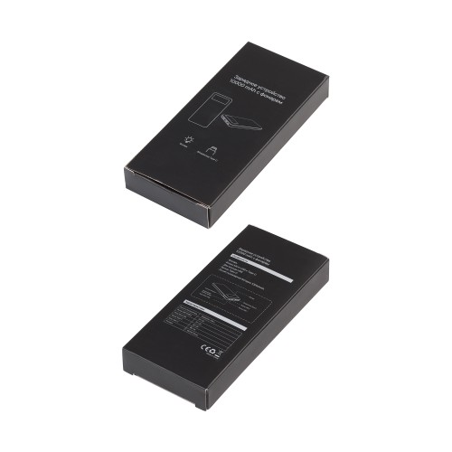 Зарядное устройство Lumos 10000 mAh с фонариком, черный, черный
