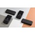 Беспроводное зарядное устройство Sticky SOFTTOUCH, 10000 mAh с подсветкой логотипа и присосками, черный