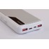 Зарядное устройство Connect 10000 mAh со встроенными Type-C/Lightning кабелями, белый с серым