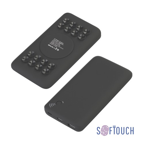 Беспроводное зарядное устройство Ten SOFTTOUCH, 10000 mAh, черный
