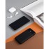 Беспроводное зарядное устройство ShineMax SOFTTOUCH, 10000 mAh с подсветкой логотипа и цифровым индикатором заряда, черный