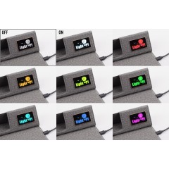 Настольная складная подставка Cool Mat с беспроводным (15W) ЗУ, сенсорной подсветкой логотипа, функцией MagSafe и ковриком для мыши, серый