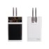 Зарядное (22.5W) устройство Link 10000 mAh с прозрачным корпусом, цифровым индикатором заряда и встроенными Type-C/Lightning кабелями, белый/черный