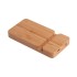 Беспроводное (10W) зарядное устройство Bamboo Power 5000 mAh с подставкой под смартфон, бамбук, бежевый