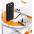 Зарядное устройство Phantom 10000 mAh с 4мя встроенными кабелями и цифровым индикатором заряда, черный