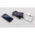 Беспроводное зарядное устройство Sticky SOFTTOUCH, 10000 mAh с подсветкой логотипа и присосками, черный