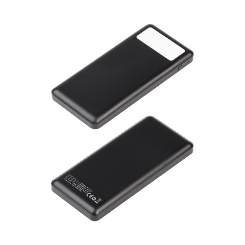 Зарядное устройство Lumos 10000 mAh с фонариком, черный, черный