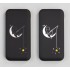 Беспроводное зарядное устройство Sticky SOFTTOUCH, 10000 mAh с подсветкой логотипа и присосками, черный
