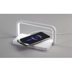 Лампа складная Smart Light с беспроводным (10W) зарядным устройством и подставкой для смартфона, белый