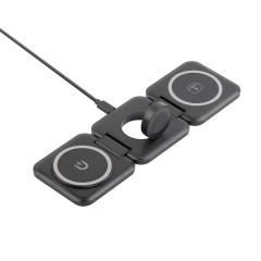 Складная беспроводная (15W) зарядная станция Flip с MagSafe, черный