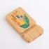 Беспроводное (10W) зарядное устройство Bamboo Power 5000 mAh с подставкой под смартфон, бамбук, бежевый