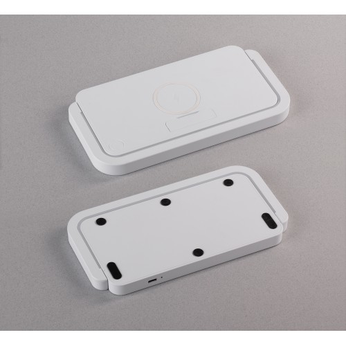 Лампа складная Smart Light с беспроводным (10W) зарядным устройством и подставкой для смартфона, белый