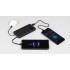 Зарядное (22.5W) устройство Grade SOFTTOUCH 10000 mAh с подсветкой логотипа, встроенными кабелями и цифровым индикатором заряда, черный