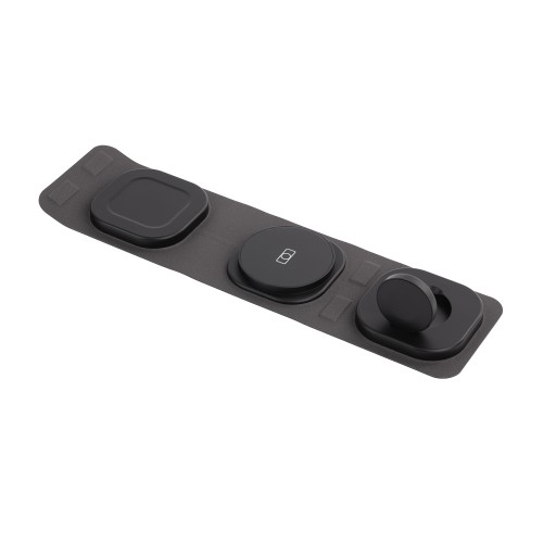 Складная беспроводная (15W) зарядная станция Magic Case с MagSafe для смартфона, часов и наушников, черный