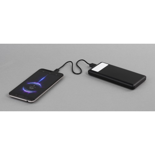 Зарядное устройство Lumos 10000 mAh с фонариком, черный, черный