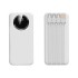 Зарядное устройство Phantom 10000 mAh с 4мя встроенными кабелями и цифровым индикатором заряда, белый