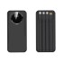 Зарядное устройство Phantom 10000 mAh с 4мя встроенными кабелями и цифровым индикатором заряда, черный