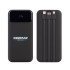Зарядное (22.5W) устройство Top Grade SOFTTOUCH 20000 mAh с подсветкой логотипа, встроенными кабелями и цифровым индикатором заряда, черный