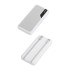 Зарядное устройство Connect 10000 mAh со встроенными Type-C/Lightning кабелями, белый с серым