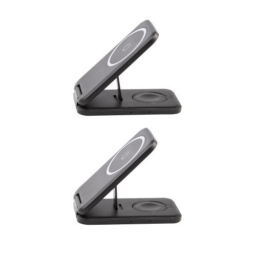 Складная беспроводная (15W) зарядная станция Slap с MagSafe, черный