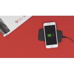 Настольное беспроводное зарядное устройство Slim SOFTTOUCH, черный