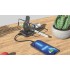 Беспроводная зарядная (20W/15W) станция-пауэрбэнк Slider 10000 mAh для смартфонов, наушников, часов, с подвижным зарядным блоком, черный