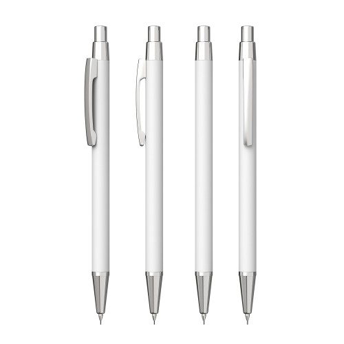 Карандаш механический Ray, покрытие soft touch, белый