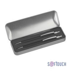 Набор Ray (ручка+карандаш), покрытие soft touch, черный