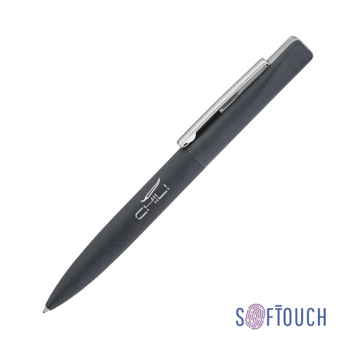 Ручка шариковая Mercury, покрытие soft touch, антрацит