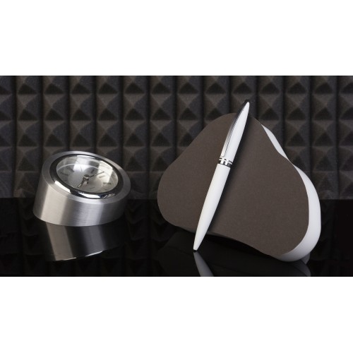 Ручка шариковая Rocket, покрытие soft touch, белый
