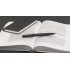 Ручка шариковая Mercury, покрытие soft touch, черный с золотом
