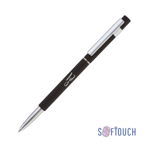 Ручка шариковая Star, покрытие soft touch, черный