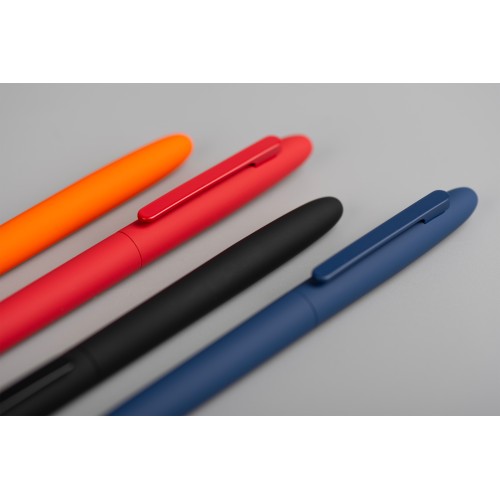 Ручка шариковая Vega, покрытие soft touch, темно-синий