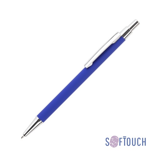 Ручка шариковая Ray, покрытие soft touch, синий