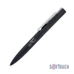 Ручка шариковая Mercury, покрытие soft touch, черный