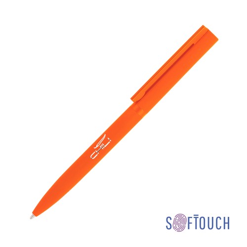 Ручка шариковая Sirius, покрытие soft touch, оранжевый