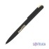 Ручка шариковая Jupiter, покрытие soft touch, черный с золотом