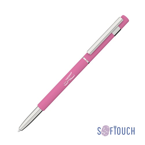 Ручка шариковая Star, покрытие soft touch, розовый